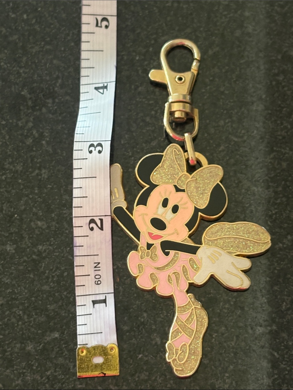 2007 Disney Minnie Mouse Ballet Clip in Pink, Gold, Black and White - Picture 5 of 5
